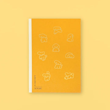 Sikigu | Cuaderno Bloc Dog A5 Natsumi Teraoka Yellow (Liso)
