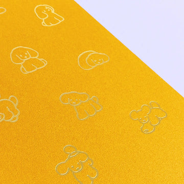 Sikigu | Cuaderno Bloc Dog A5 Natsumi Teraoka Yellow (Liso)