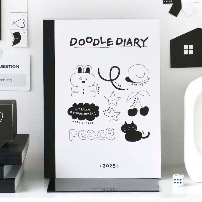 Iconic | Agenda Doodle 2025 White (Semanal)