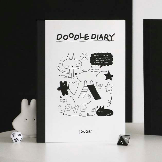 Iconic | Agenda Doodle 2026 White (Semanal)