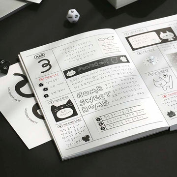 Iconic | Agenda Doodle 2026 White (Semanal)