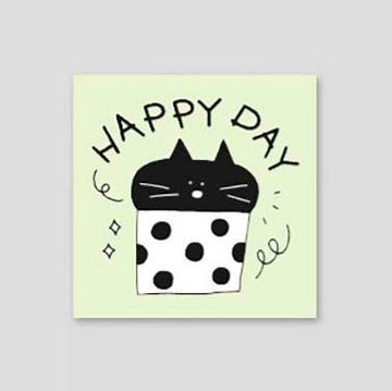 Iconic | Mini Tarjeta de Felicitación Doodle Happy Day Green