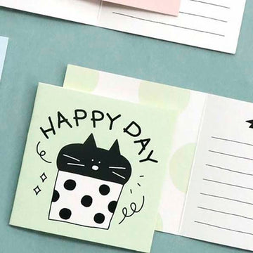 Iconic | Mini Tarjeta de Felicitación Doodle Happy Day Green