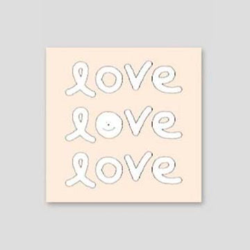 Iconic | Mini Tarjeta de Felicitación Doodle Love Love Love