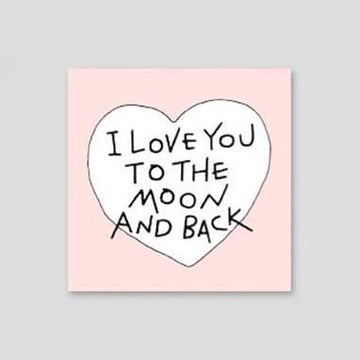Iconic | Mini Tarjeta de Felicitación Doodle Love You To The Moon