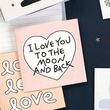 Iconic | Mini Tarjeta de Felicitación Doodle Love You To The Moon