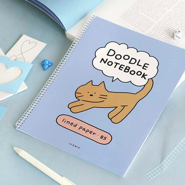 Iconic | Cuaderno Doodle Line B5 Soft Blue (Rayas)