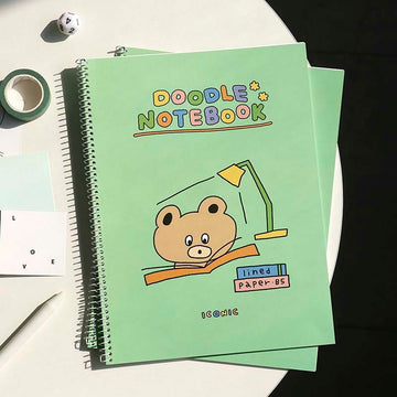 Iconic | Cuaderno Doodle Line B5 Green (Rayas)