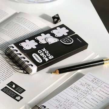 Iconic | Cuaderno de Vocabulario Doodle Black