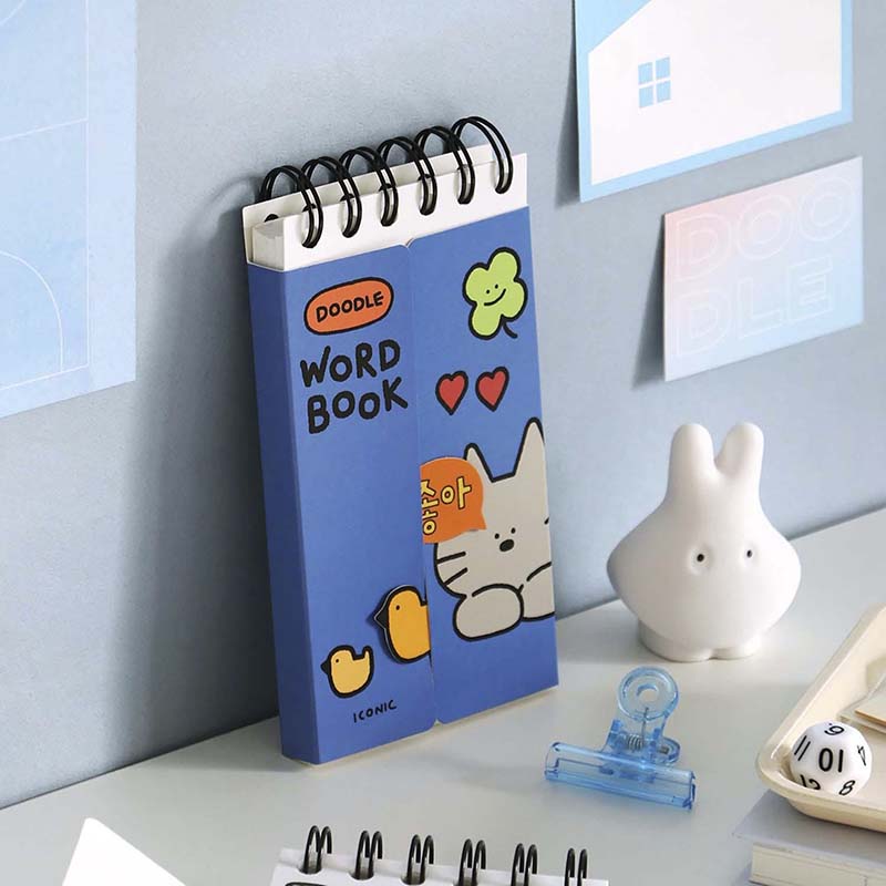 Iconic | Cuaderno de Vocabulario Doodle Blue