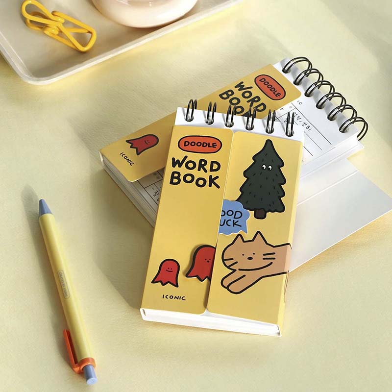 Iconic | Cuaderno de Vocabulario Doodle Cream Yellow