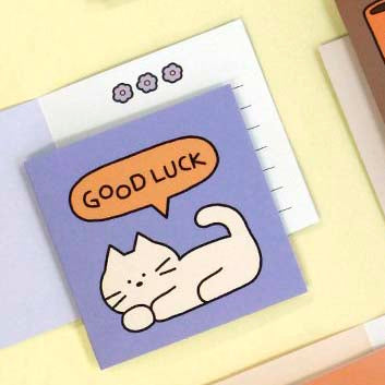 Iconic | Mini Tarjeta de Felicitación Doodle Good Luck Purple