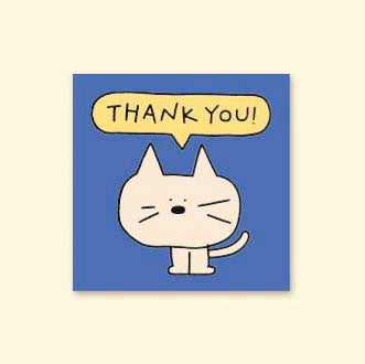 Iconic | Mini Doodle Thank You Navy Greeting Card