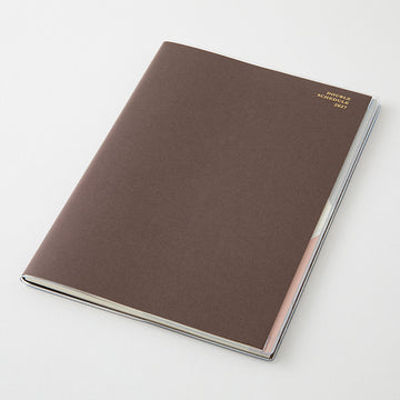 Midori | Agenda Double Schedule B6 Dark Brown 2027 (Mensual)