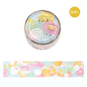 BGm | Foil Dreaming Landscape Jellyfish Washi Tape