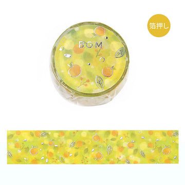 BGm | Foil Dreaming Landscape Tangerine Washi Tape