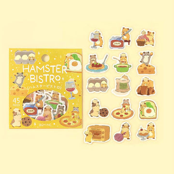BGM | Pegatinas Dress-Up Animals Hamster Bistro