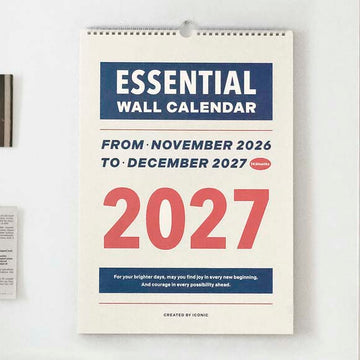 Iconic | Calendario de Pared Essential A3 2027