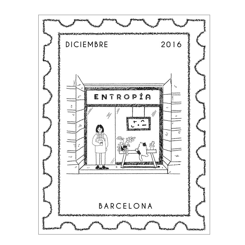 Entropía | Postal Entropía Shop Barcelona (Venta Solidaria)