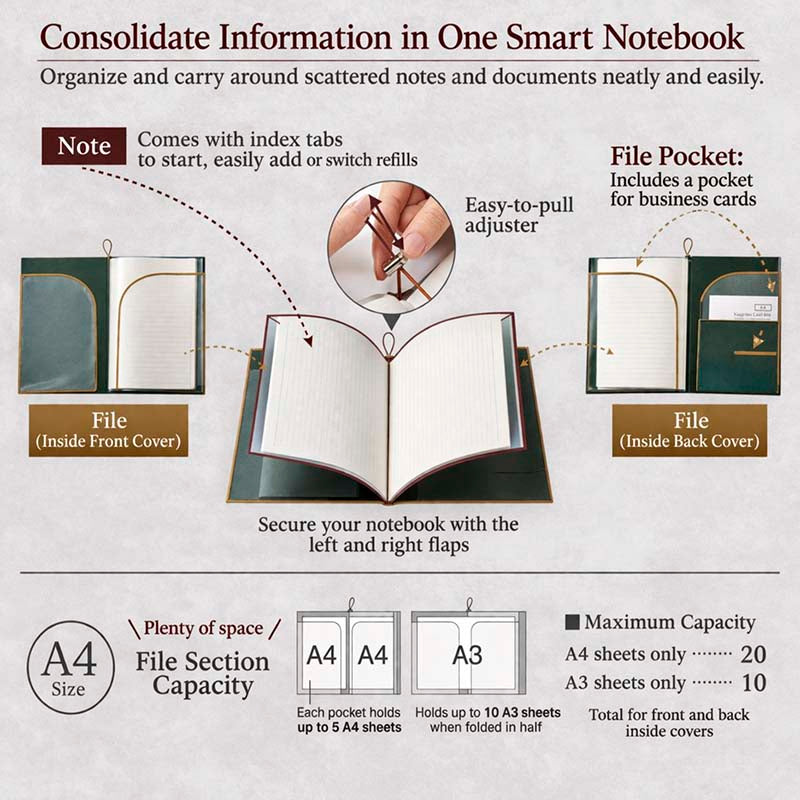 King Jim | Cuaderno Archivador Filing Note A4 Green