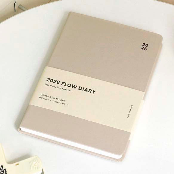 Iconic | Agenda Flow B6 2026 Beige (Semanal)