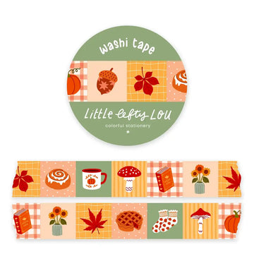 Little Lefty Lou | Fall Patchwork Washi Tape