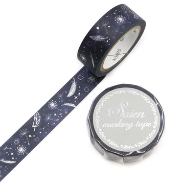 Saien | Foil Feather Feather Washi Tape