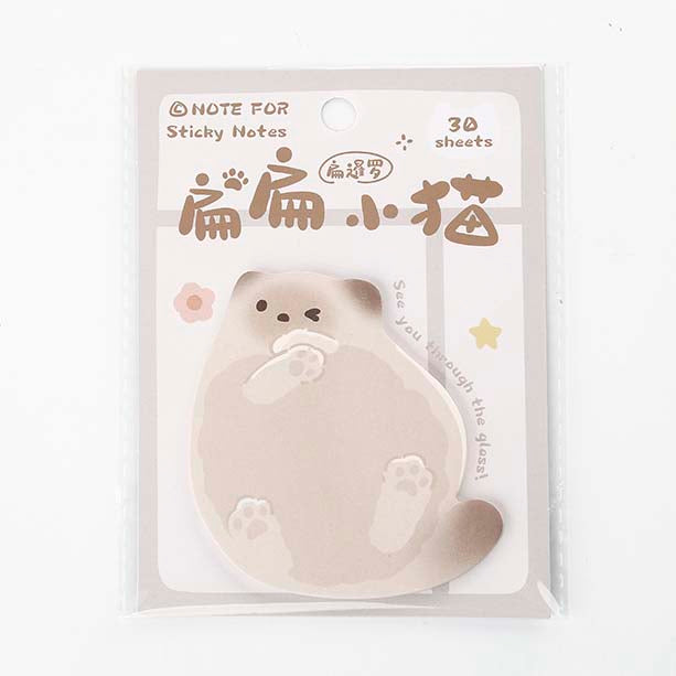Note for | Adhesive notes flat cat siamese
