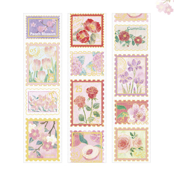 Card Lover | Floral Post Office Washi Tape Pink Romance
