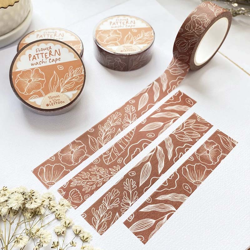 LETTOOn | Flower Pattern Washi Tape