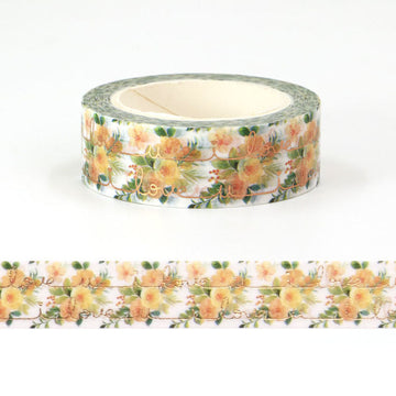MZW | Foil Flower and Love Washi Tape