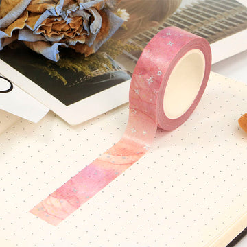 MZW | Foil Pink Galaxy Cloud Washi Tape