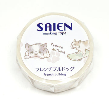 Saien | French Bulldog Washi Tape