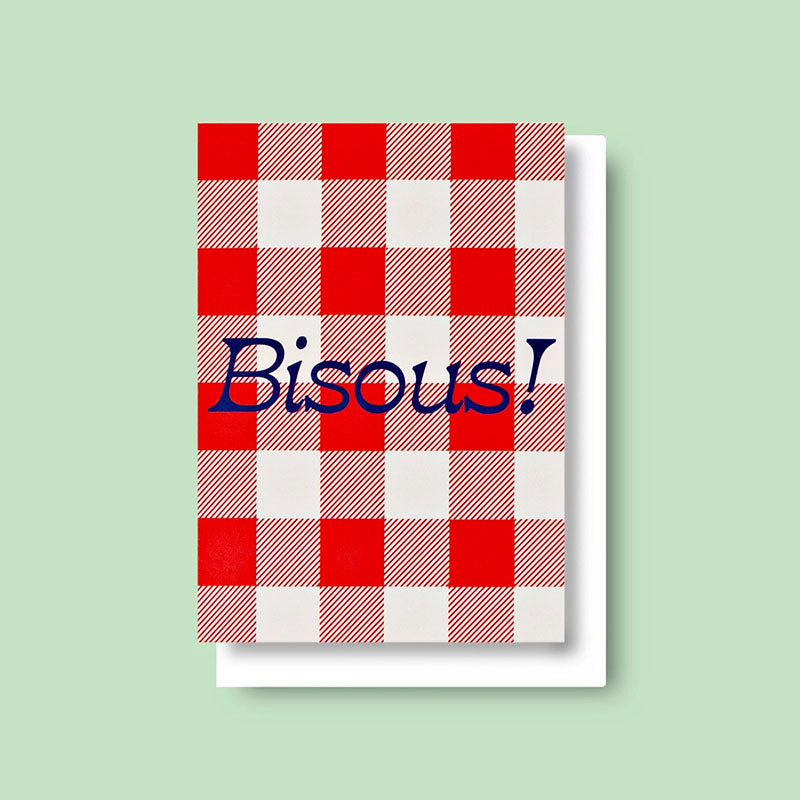 Good Thanks Paper | Tarjeta de Felicitación Frenchie Bisous Love
