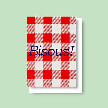 Good Thanks Paper | Tarjeta de Felicitación Frenchie Bisous Love