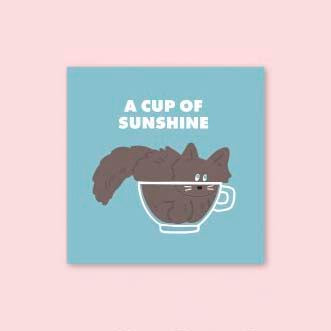 Iconic | Mini Tarjeta de Felicitación Friends A Cup Of Sunshine
