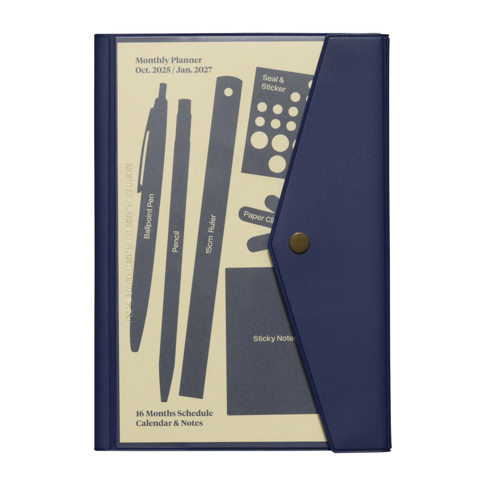 Hightide | Agenda Fugen A5 2026 Navy (Mensual)