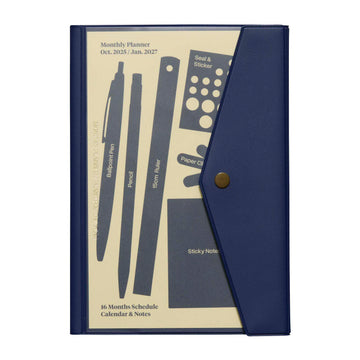Hightide | Agenda Fugen A5 2026 Navy (Mensual)