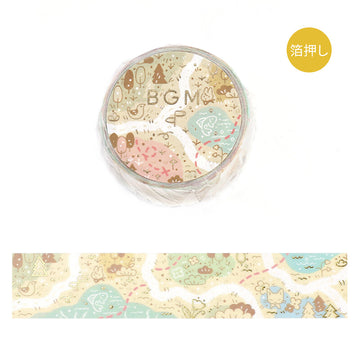 BGM | Foil Mysterious Journey Map Washi Tape