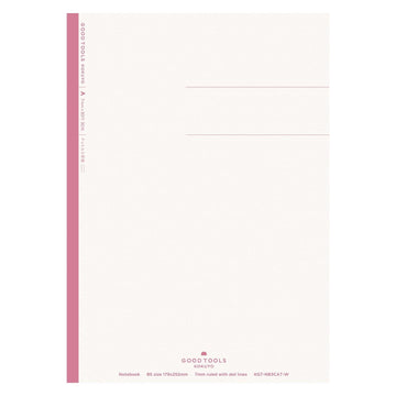 Kokuyo | Cuaderno GOOD TOOL B5 Pink Rayas Punteadas