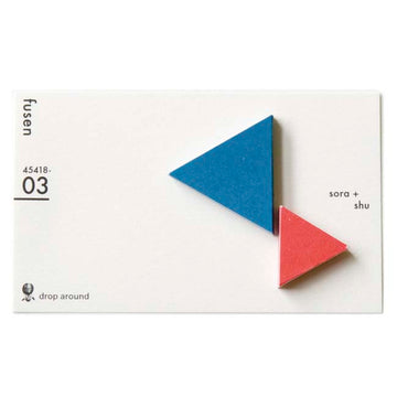 Classiky | Notas Adhesivas Geometry Sky Blue + Vermilion