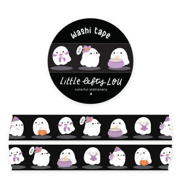 Little Lefty Lou | Ghosts Black Washi Tape