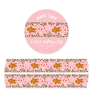 Little Lefty Lou | Gingerbread Christmas Vertical Washi Tape