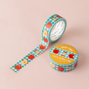 Little Lefty Lou | Gingham Apples Washi Tape