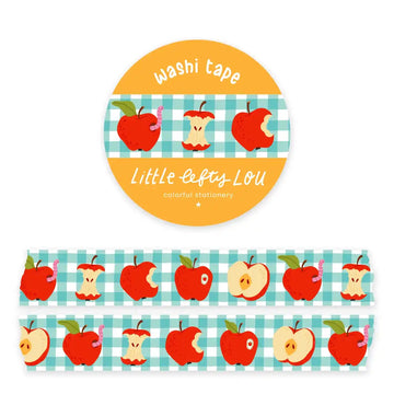 Little Lefty Lou | Gingham Apples Washi Tape