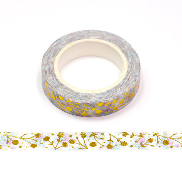 MZW | Gold Foil Flower Washi Tape