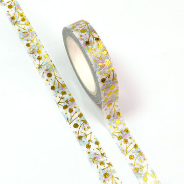 MZW | Gold Foil Flower Washi Tape