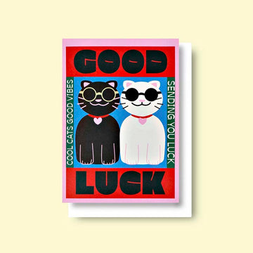 Good Thanks Paper | Tarjeta de Felicitación Good Luck Cats