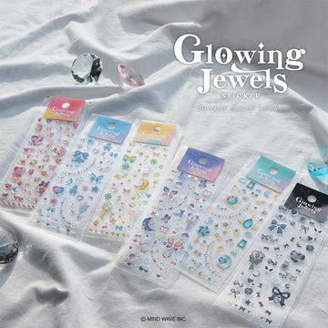 Mind Wave | Pegatinas Glowing Jewels Noir