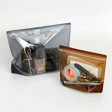 Nahe | Estuche Gusset Pouch Clear M Gray